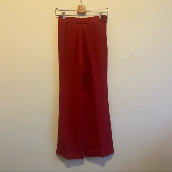 Chloé Red Wide Leg Trousers - Picture 3 of 9